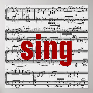 Affiches chanter
