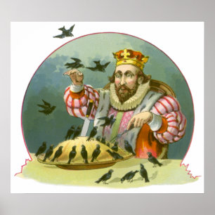 Affiches Chanter une chanson de Sixpence, rime Vintage de N