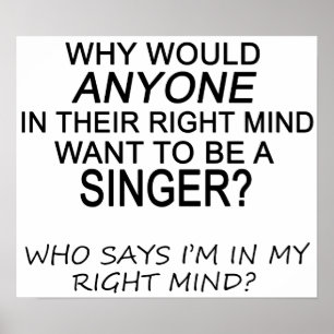 Affiches Chanteur droit d'esprit