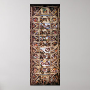 Affiches Chapelle Sixtine Plafond