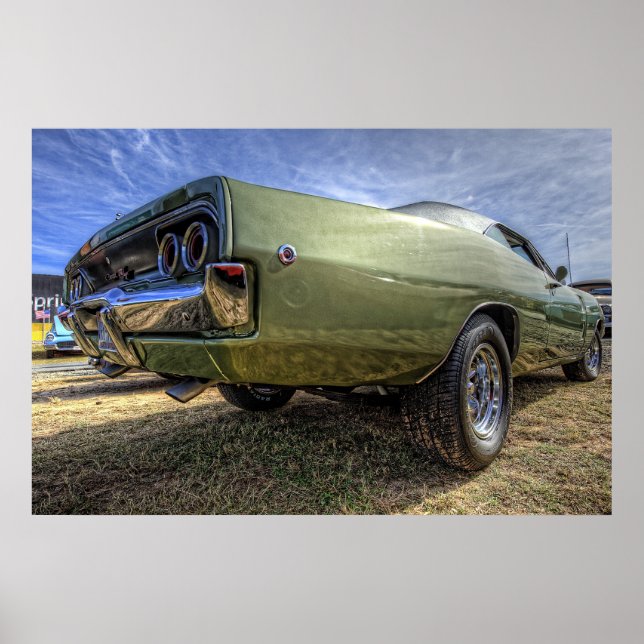 Affiches Chargeur Dodge 1968 en HDR. (Devant)