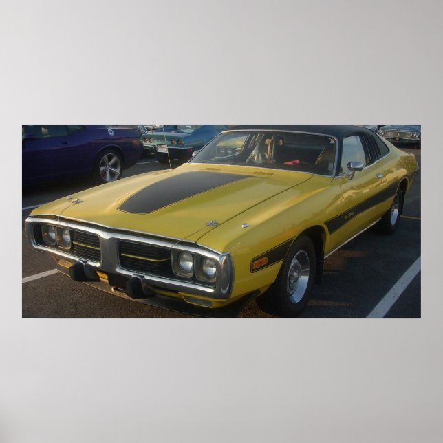 Affiches Chargeur Dodge 1974 Haut vinyle dur (Devant)