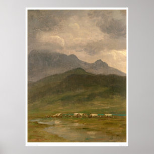 Affiches Chariots couverts par Bierstadt (0101A)