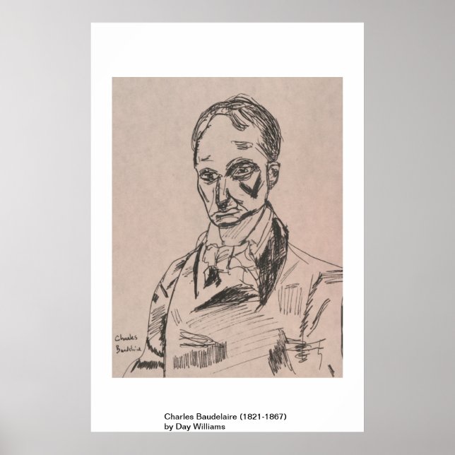 Affiches Charles Baudelaire (1821-1867) (Devant)