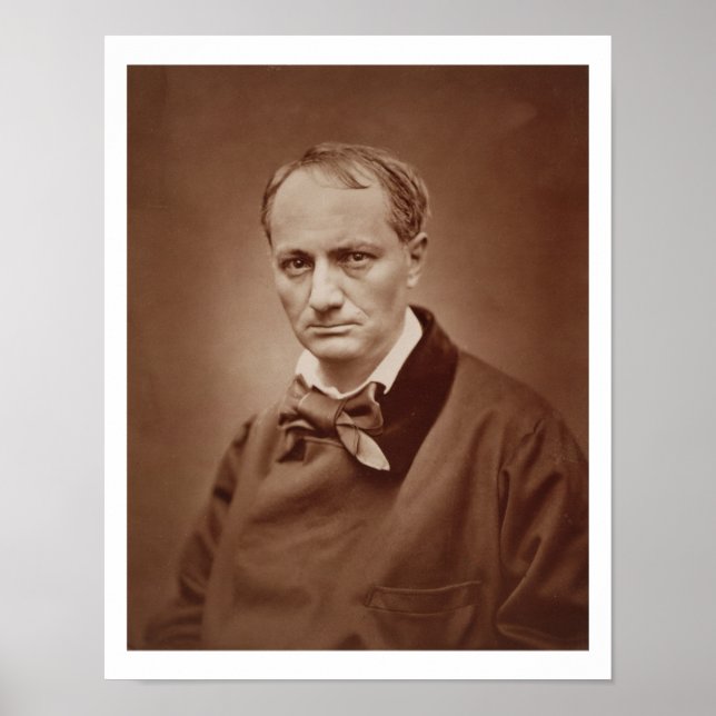 Affiches Charles Baudelaire (1821-67), poète français, port (Devant)