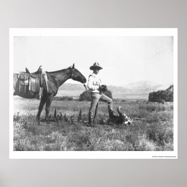 Affiches Charles Belden avec cheval et crâne. (Devant)