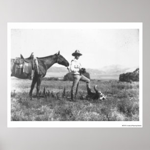 Affiches Charles Belden avec le cheval et le crâne