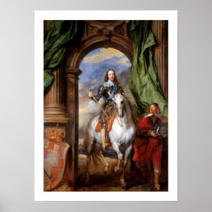 Affiches Charles I à cheval par Van Dyck
