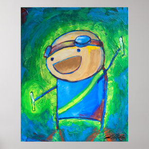 Affiches Charles le fêtard 24x30 "