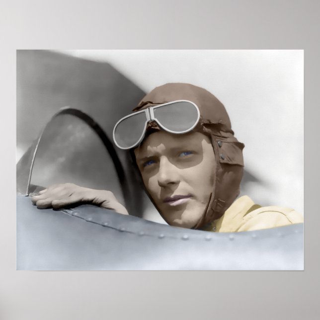 AFFICHES CHARLES LINDBERGH 1928 (Devant)