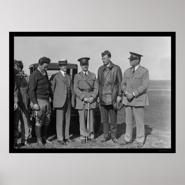 Affiches Charles Lindbergh et Orville Wright 1927 (Devant)