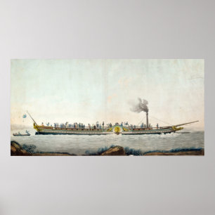 Affiches Charles-Philippe, le premier bateau à  vapeur
