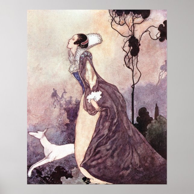 Affiches Charles Robinson - Vintage dame élisabéthaine (Devant)