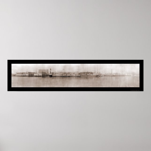 Affiches Charlestown Boston Photo 1910 (Devant)