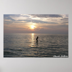 Affiches Charli sur la plage de Th