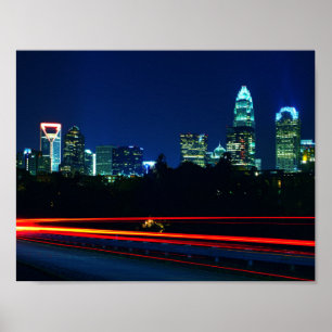 Affiches Charlotte NC Skyline