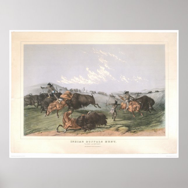 Affiches Chasse au bison indien : "Quartiers fermés" (0743A (Devant)