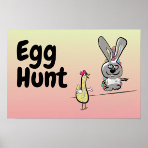 Affiches Chasse aux œufs de Pâques