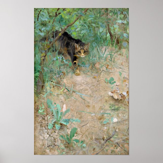 Affiches Chat, Bruno Liljefors (Devant)