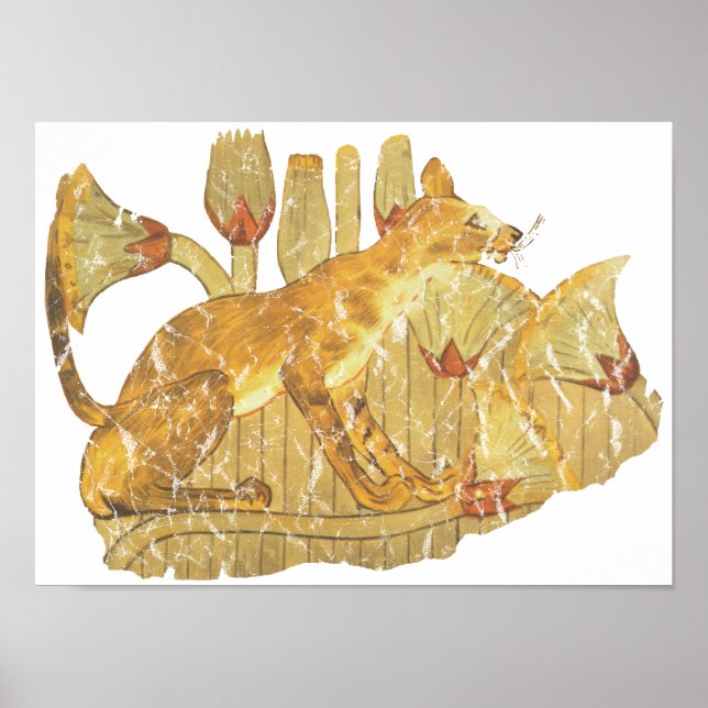 Affiches chat dans le marais (Devant)