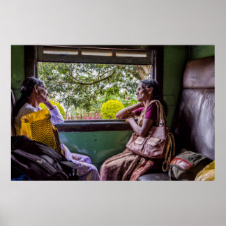 Affiches Chat dans le train