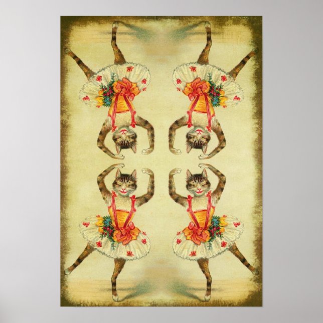 Affiches Chat de danse (Devant)