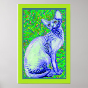 Affiches chat de sphynx