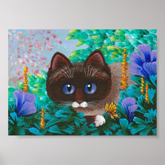 Affiches Chat d'été Siamese Ragdoll Birman (Devant)