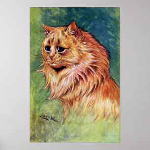 Affiches Chat Marmalade aux yeux bleus