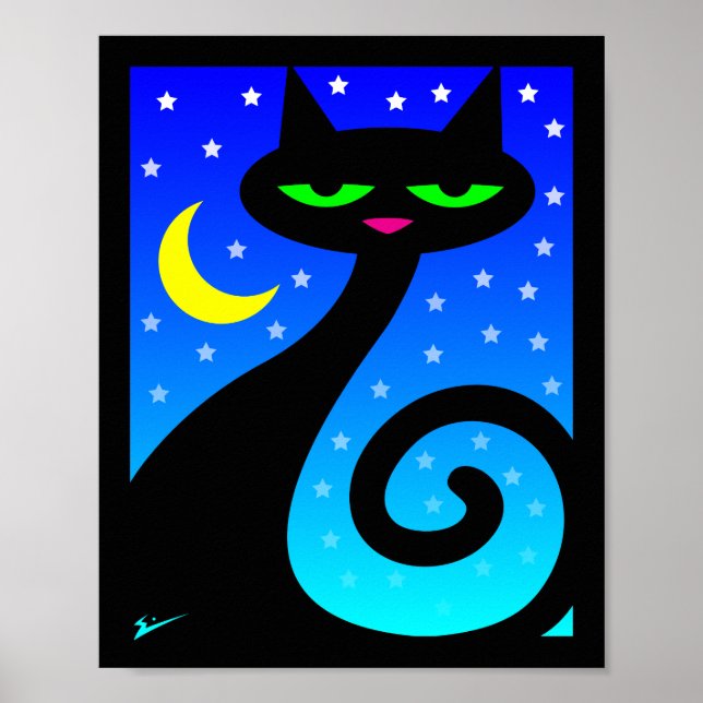 Affiches Chat noir (Devant)
