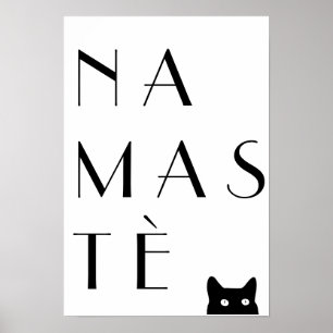 Affiches Chat noir de Namaste