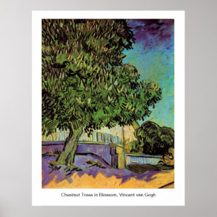 Affiches Châtaigniers en fleurs, Vincent van Gogh.
