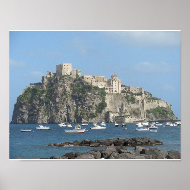 Affiches Château Aragonais, Ischia, Italie (Devant)
