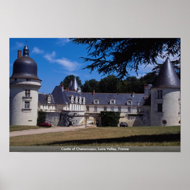 Affiches Château de Chenonceau, Vallée de la Loire, France (Devant)