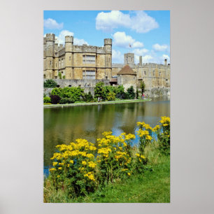 Affiches Château de Leeds, Kent, fleurs d'Angleterre