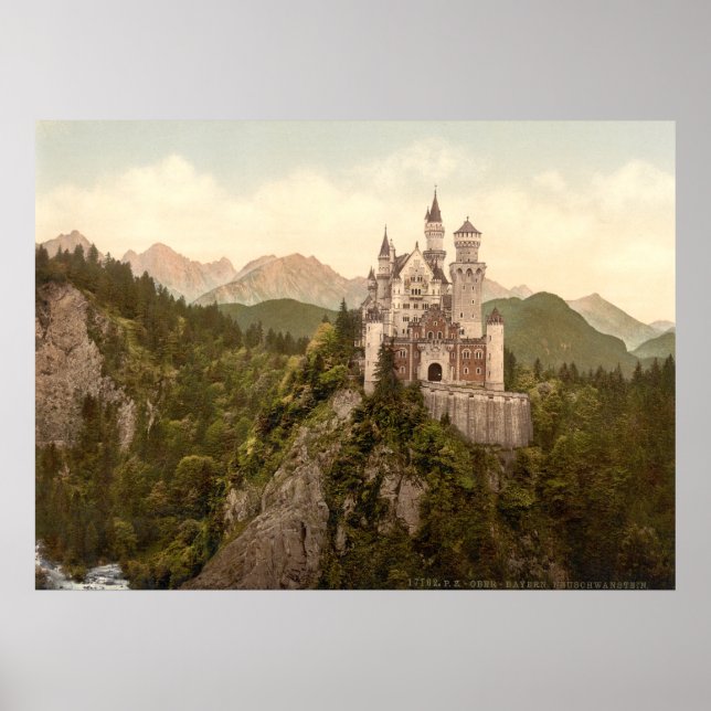 Affiches Château de Neuschwanstein, Bavière, Allemagne (Devant)