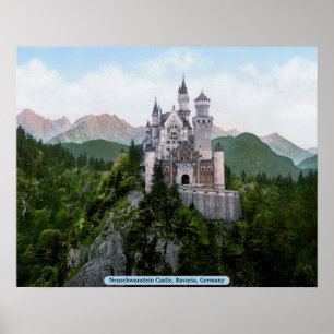 Affiches Château de Neuschwanstein, Bavière, Allemagne