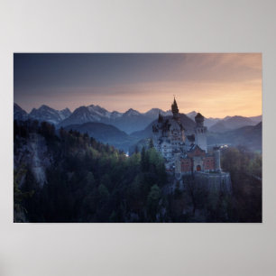 Affiches Château de Neuschwanstein, construit fin des année