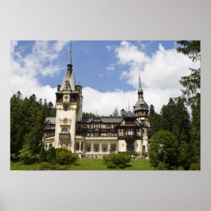 Affiches Château de Peles du 18ème siècle, Sinaia, Roumanie