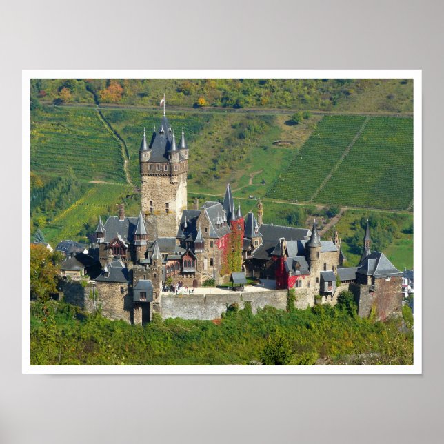 Affiches Château de Reichsburg Cochem, Allemagne (Devant)