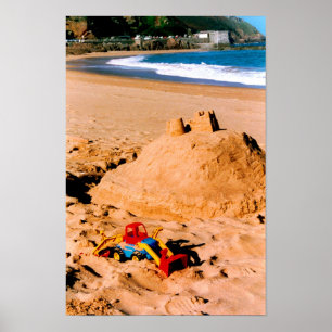Affiches Château de sable et plage