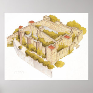 Affiches Château de San Jorge. Lisbonne Portugal