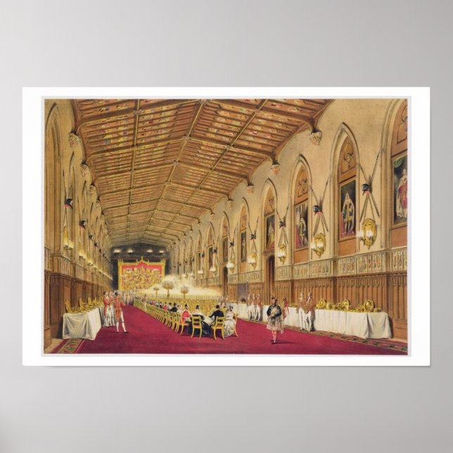 Affiches Château de St George, Windsor, 1838 (Devant)