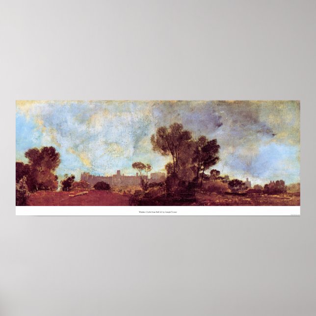 Affiches Château de Windsor de Salt hill par Joseph Turner (Devant)