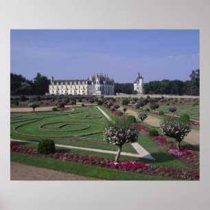 Affiches Château du Chenonceau, vallée de la Loire,