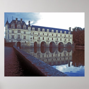Affiches Château et fossé de Chenonceau