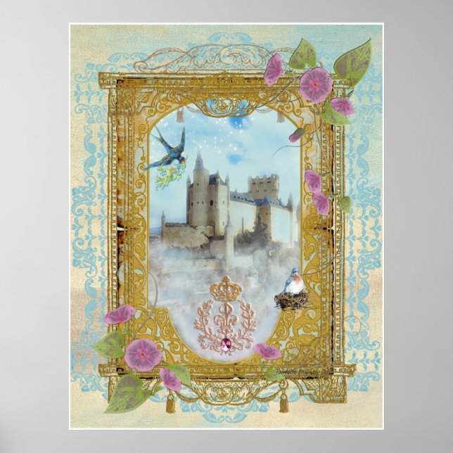 Affiches Château Fairytale Dans Les Mistes, Paulette Kinney (Devant)