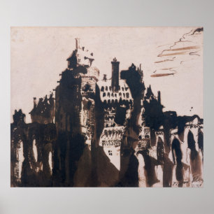 Affiches Château fortifié par deux Ponts