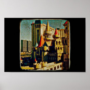 Affiches Château médiéval de Grunge