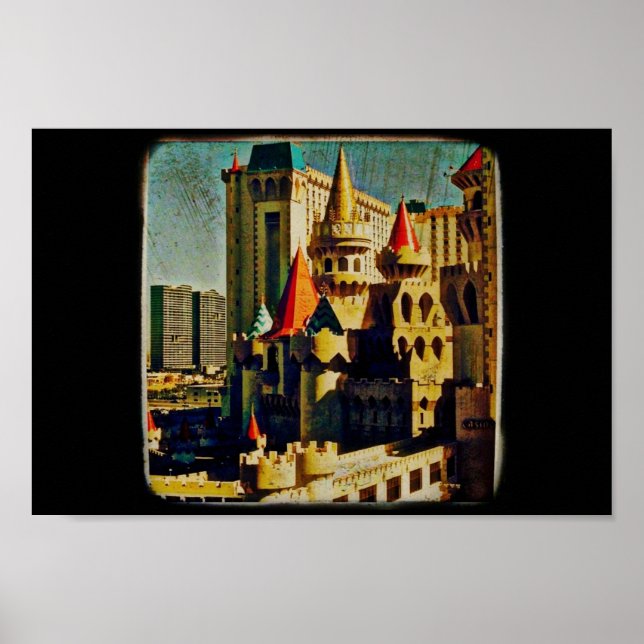 Affiches Château médiéval de Grunge (Devant)